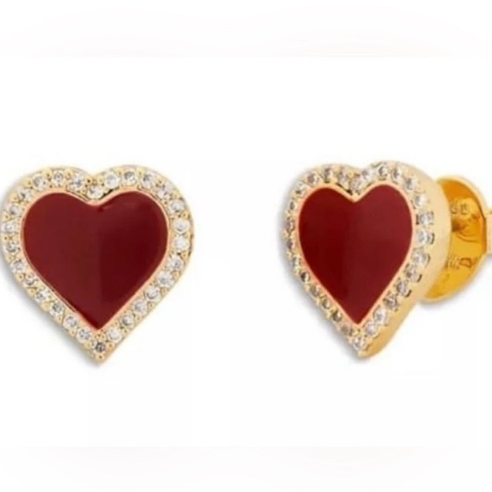 Kate Spade Take‎ Heart Stud Earrings NWT